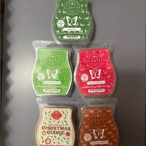 Scentsy Wax Melts Collection - Green, Red, Brown